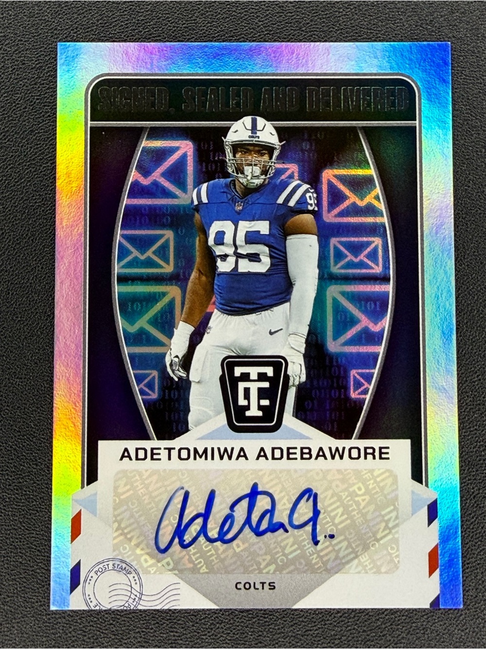 2024 Totally Certified Adetomiwa Adebawore Signed Sealed Delivered Holo Auto NFL